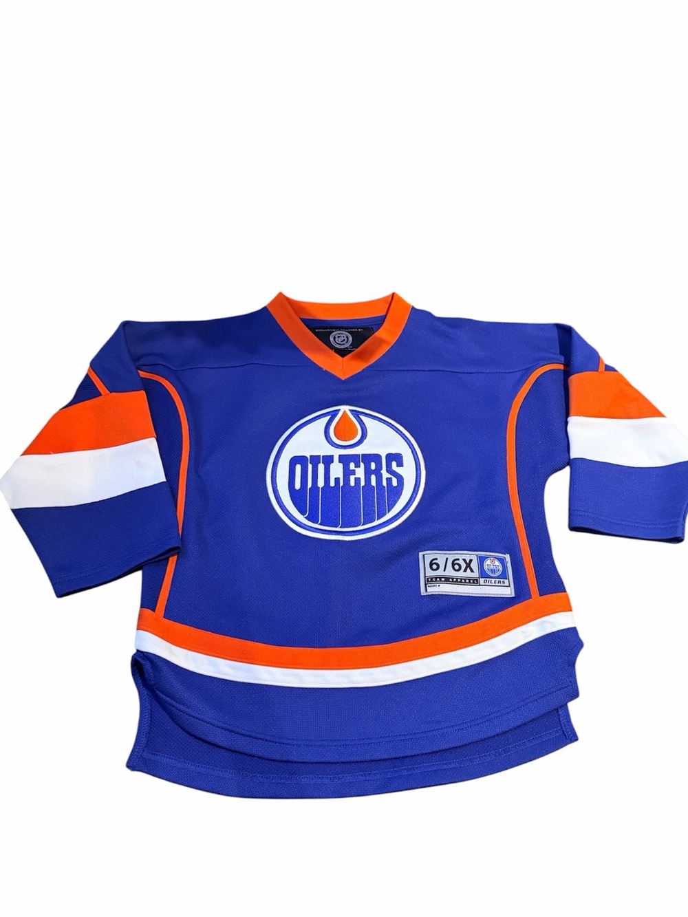 NHL EDMONTON OILERS Hockey Jersey Official Merch Size Kids Youth 6/6X